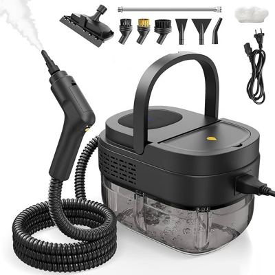 BLACKCUP Limpiador A Vapor De Alta Presión De 2500 W, Ajuste De 3 Velocidades, Limpiador A Vapor Multifuncional Para Limpiar Coches, Ventanas Y Cocinas BLACKCUP Limpiador A Vapor De Alta Presión De 2500 W, Ajuste De 3 Velocidades, Limpiador A Vapor Multifuncional Para Limpiar Coches, Ventanas Y Cocinas