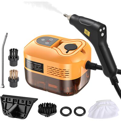OEM Limpiador A Vapor Manual Con 6 Accesorios, Pantalla Táctil, 6 Niveles De Calor, 105 °c/221 °f, Depósito De Agua De 1200 Ml/40,5 Oz, Portátil, Para Ventanas, Cristales Y Cocina. OEM Limpiador A Vapor Manual Con 6 Accesorios, Pantalla Táctil, 6 Niveles De Calor, 105 °c/221 °f, Depósito De Agua De 1200 Ml/40,5 Oz, Portátil, Para Ventanas, Cristales Y Cocina.