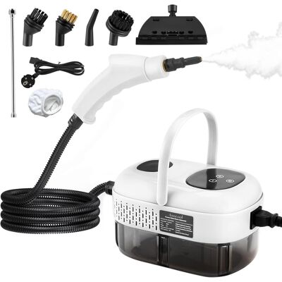 OEM Limpiador A Vapor Portátil De 1600 W, 900 Ml, Limpiador A Vapor De Alta Presión Con 3 Cabezales De Cepillo, Limpiador A Vapor Manual Multifuncional Para Muebles De Cocina, Baño Y Coche (blanco) OEM Limpiador A Vapor Portátil De 1600 W, 900 Ml, Limpiador A Vapor De Alta Presión Con 3 Cabezales De Cepillo, Limpiador A Vapor Manual Multifuncional Para Muebles De Cocina, Baño Y Coche (blanco)