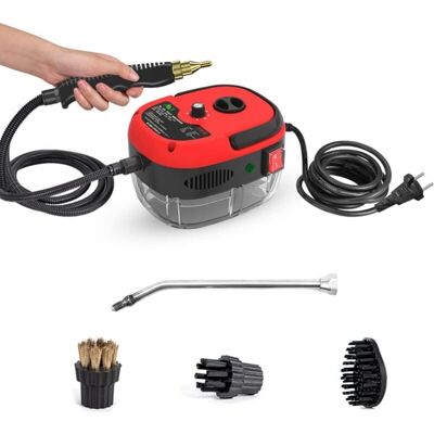 OEM Limpiadora A Vapor Portátil De 2500 W – Alta Temperatura De 105 °c – Presión De 3 Bares – Depósito Grande De 1 Litro – Manguera De 2,2 M Para Una Limpieza Eficaz OEM Limpiadora A Vapor Portátil De 2500 W – Alta Temperatura De 105 °c – Presión De 3 Bares – Depósito Grande De 1 Litro – Manguera De 2,2 M Para Una Limpieza Eficaz