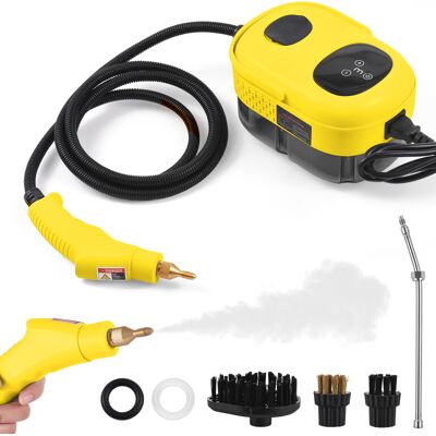 OEM Limpiador A Vapor De Alta Presión De 2500 W, 3 Bares, Depósito De 1100 Ml, 3 Cabezales De Cepillo OEM Limpiador A Vapor De Alta Presión De 2500 W, 3 Bares, Depósito De 1100 Ml, 3 Cabezales De Cepillo