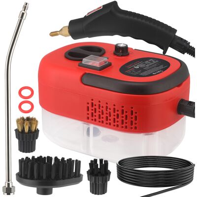 OEM Limpiador A Vapor Portátil Con Función De Presión Y Juego De Accesorios Para Diversas Superficies, 1500 W, 105 °c, 6 Niveles De Potencia, Depósito De Agua De 1200 Ml, Abs, Rojo/blanco/amarillo (opcion OEM Limpiador A Vapor Portátil Con Función De Presión Y Juego De Accesorios Para Diversas Superficies, 1500 W, 105 °c, 6 Niveles De Potencia, Depósito De Agua De 1200 Ml, Abs, Rojo/blanco/amarillo (opcion