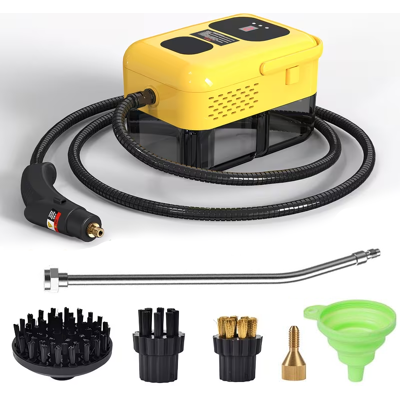 BLACKCUP Limpiador A Vapor De Alta Presión, Limpiador A Vapor Con Pantalla Digital De Doble Control Con Tanque De Agua De 1,2 L, 9 Configuraciones De Velocidad BLACKCUP Limpiador A Vapor De Alta Presión, Limpiador A Vapor Con Pantalla Digital De Doble Control Con Tanque De Agua De 1,2 L, 9 Configuraciones De Velocidad