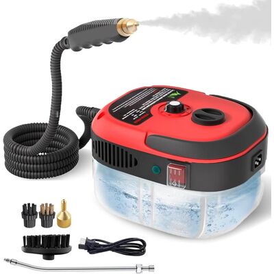 OEM Limpiador A Vapor De 2500 W, Limpiador A Vapor Portátil, Depósito De Agua De Gran Capacidad De 1000 Ml, Con 3 Cabezales De Cepillo Ajustables (6 Niveles), Calentamiento Rápido En 10 Segundos, Limpiado OEM Limpiador A Vapor De 2500 W, Limpiador A Vapor Portátil, Depósito De Agua De Gran Capacidad De 1000 Ml, Con 3 Cabezales De Cepillo Ajustables (6 Niveles), Calentamiento Rápido En 10 Segundos, Limpiado