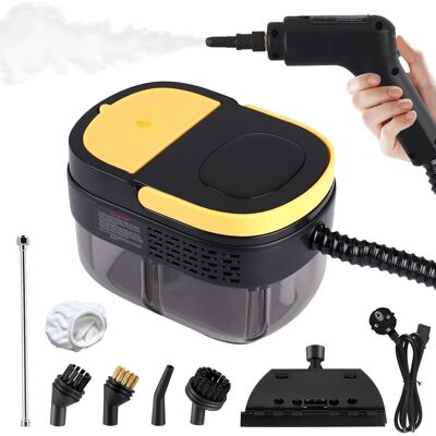 OEM Limpiador A Vapor De 2500 W Con Pantalla Digital, Limpiador A Vapor Portátil Con 7 Cabezales De Cepillo Ajustables (3 Niveles), Depósito De Agua De Gran Capacidad De 1100 Ml Para Limpiar Sofás Y Azule OEM Limpiador A Vapor De 2500 W Con Pantalla Digital, Limpiador A Vapor Portátil Con 7 Cabezales De Cepillo Ajustables (3 Niveles), Depósito De Agua De Gran Capacidad De 1100 Ml Para Limpiar Sofás Y Azule
