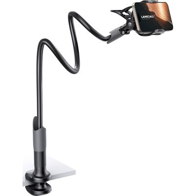 OEM Soporte De Cuello De Cisne Ajustable Para Teléfono - Soporte Universal Giratorio De 360° Para Iphone 17 Pro Max Air, 16/15/14/13 Pro Max Mini, Xs Xr X 8 7, Switch, Samsung, Smartphones - Negro OEM Soporte De Cuello De Cisne Ajustable Para Teléfono - Soporte Universal Giratorio De 360° Para Iphone 17 Pro Max Air, 16/15/14/13 Pro Max Mini, Xs Xr X 8 7, Switch, Samsung, Smartphones - Negro