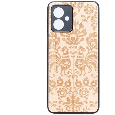 OEM Estuche De Madera Bewood Para Motorola G54 5g, Estilo Folclórico Polaco. OEM Estuche De Madera Bewood Para Motorola G54 5g, Estilo Folclórico Polaco.