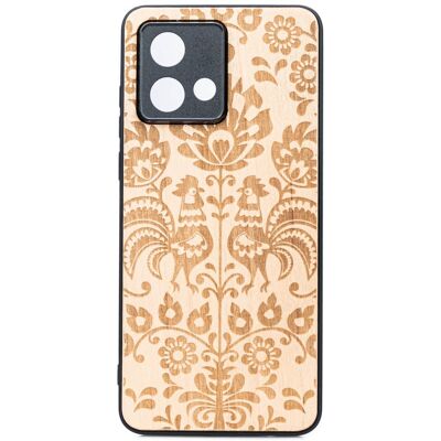 OEM Estuche De Madera Bewood Para Motorola G84 5g, Estilo Folclórico Polaco. OEM Estuche De Madera Bewood Para Motorola G84 5g, Estilo Folclórico Polaco.