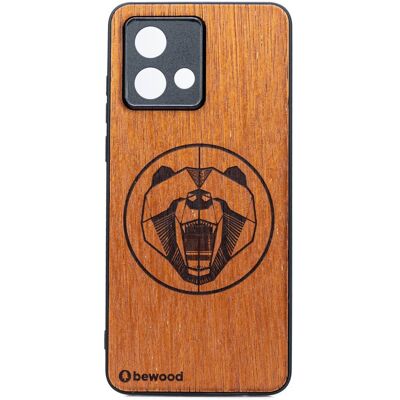 OEM Estuche De Madera Bewood Para Motorola G84 5g Merbau Bear OEM Estuche De Madera Bewood Para Motorola G84 5g Merbau Bear