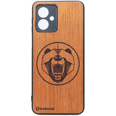 OEM Estuche De Madera Bewood Para Motorola G54 5g Merbau Bear OEM Estuche De Madera Bewood Para Motorola G54 5g Merbau Bear
