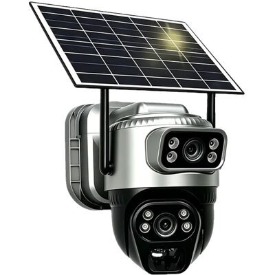 OEM Cámara De Seguridad Con Triple Lente, Visión Nocturna Las 24 Horas, Tarjeta Sim 4g Y Tarjeta De Memoria De 64 Gb Incluidas. OEM Cámara De Seguridad Con Triple Lente, Visión Nocturna Las 24 Horas, Tarjeta Sim 4g Y Tarjeta De Memoria De 64 Gb Incluidas.