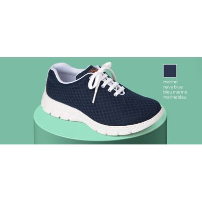 Zapatilla Sanitaria Tipo Blucher Con Corte De Rejilla Y Plantilla Acolchada Dian Calpe 47 Marino Zapatilla Sanitaria Tipo Blucher Con Corte De Rejilla Y Plantilla Acolchada Dian Calpe 47 Marino