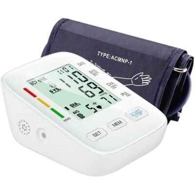 OEM Monitor Automático De Presión Arterial Para Brazo Con Brazalete Cómodo (42 Cm) Y Función De Memoria: Medición Precisa De La Presión Arterial Y El Pulso (1 Unidad). OEM Monitor Automático De Presión Arterial Para Brazo Con Brazalete Cómodo (42 Cm) Y Función De Memoria: Medición Precisa De La Presión Arterial Y El Pulso (1 Unidad).