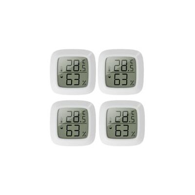 OEM Juego De 4 Mini Termómetros De Interior - Termómetro Higrómetro De Interior - Con Actualización Rápida De 10 Segundos - Mini Lcd - Para Habitación Infantil, Oficina, Dormitorio, Invernadero - Crezuo OEM Juego De 4 Mini Termómetros De Interior - Termómetro Higrómetro De Interior - Con Actualización Rápida De 10 Segundos - Mini Lcd - Para Habitación Infantil, Oficina, Dormitorio, Invernadero - Crezuo