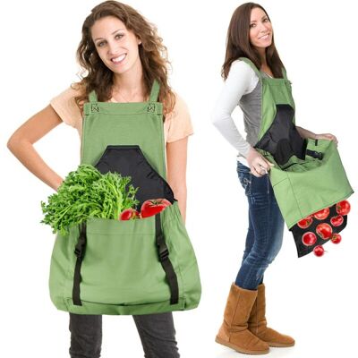 OEM Delantal De Cosecha (verde), Bolsa De Lona Para La Recolección De Fruta - Delantal De Cosecha Ajustable Y De Gran Capacidad Con Abertura Inferior Y Doble Clip Para Jardineros OEM Delantal De Cosecha (verde), Bolsa De Lona Para La Recolección De Fruta - Delantal De Cosecha Ajustable Y De Gran Capacidad Con Abertura Inferior Y Doble Clip Para Jardineros