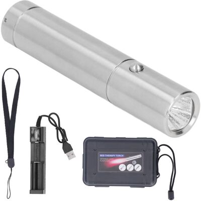OEM Linterna Led Roja Con 3 Fuentes De Luz (630, 660, 850 Nm) Para Fisioterapia Y Belleza, Linterna Infrarroja OEM Linterna Led Roja Con 3 Fuentes De Luz (630, 660, 850 Nm) Para Fisioterapia Y Belleza, Linterna Infrarroja