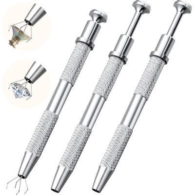 OEM Paquete 3 Acero Inoxidable 4 Garras Recoger Pequeñas, Pinza 4 Puntos Objetos Pequeños Oficina: Chips Ic, Componentes Electrónicos, Color Plata OEM Paquete 3 Acero Inoxidable 4 Garras Recoger Pequeñas, Pinza 4 Puntos Objetos Pequeños Oficina: Chips Ic, Componentes Electrónicos, Color Plata