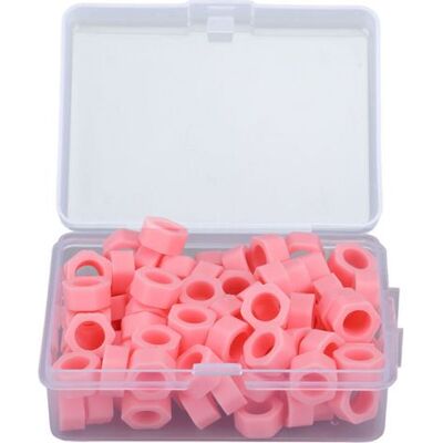 OEM 100 Anillos De Silicona Para Identificación De Instrumental Dental - Paquete De 100 - Rosa OEM 100 Anillos De Silicona Para Identificación De Instrumental Dental - Paquete De 100 - Rosa
