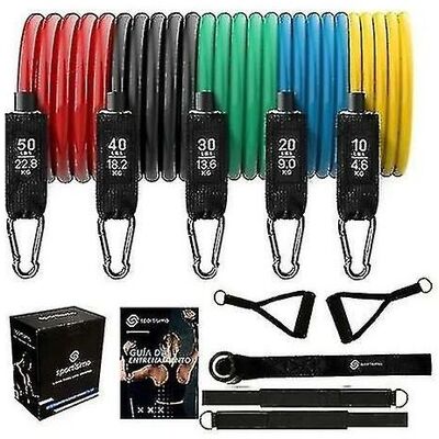OEM Juego De Bandas De Resistencia (11 Piezas) Con Fijaciones Para Puerta, Asas, Bolsa De Transporte Y Correas Para Piernas/pies Para Entrenamiento De Resistencia Y Fisioterapia. OEM Juego De Bandas De Resistencia (11 Piezas) Con Fijaciones Para Puerta, Asas, Bolsa De Transporte Y Correas Para Piernas/pies Para Entrenamiento De Resistencia Y Fisioterapia.