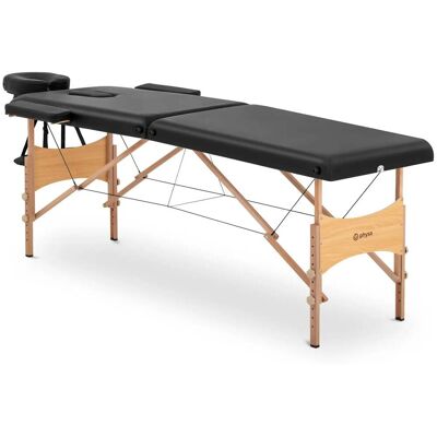 HELLOSHOP26 Camilla De Masaje Plegable 2 Secciones 185 X 70 X 62 X 86 Cm 220 Kg Madera De Haya Negra 140009992 HELLOSHOP26 Camilla De Masaje Plegable 2 Secciones 185 X 70 X 62 X 86 Cm 220 Kg Madera De Haya Negra 140009992