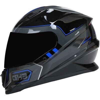 OEM Casco Integral, Certificado Dot, Visera Antivaho, Azul/negro, Xl-a OEM Casco Integral, Certificado Dot, Visera Antivaho, Azul/negro, Xl-a