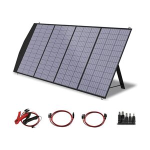 Allpowers - Panel solar plegable de 200 w, cargador solar plegable, panel solar portátil, célula solar estadounidense con salida MC-4 para estación
