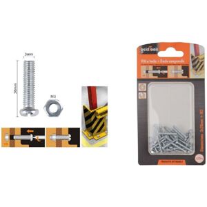 Trade Shop Juego 29 Tornillos Tuercas Cabeza Cruzada 3x20mm M3 Trade Shop Juego 29 Tornillos Tuercas Cabeza Cruzada 3x20mm M3