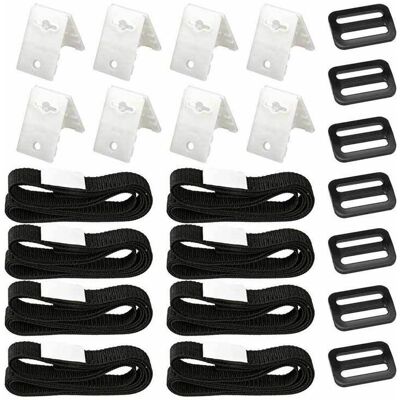 TREETALK Juego De 8 Kits De Fijación Para Cubiertas Solares De Piscinas, Correas Adhesivas De Nailon, Placas De Fijación Y Hebillas Para Asegurar La Cubierta Solar. TREETALK Juego De 8 Kits De Fijación Para Cubiertas Solares De Piscinas, Correas Adhesivas De Nailon, Placas De Fijación Y Hebillas Para Asegurar La Cubierta Solar.