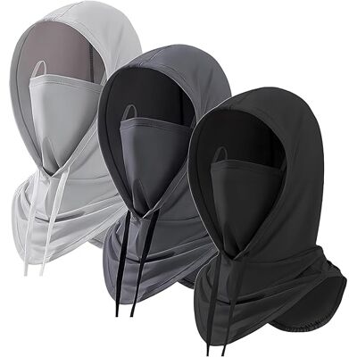OEM Este Paquete De 3 Mascarillas Faciales Con Protección Solar Incluye Un Protector De Cuello, Ofrece Protección Solar Y Contra Los Rayos Uv, Es Transpirable, Cubre Toda La Cabeza Y Es Unisex. Ideal Para OEM Este Paquete De 3 Mascarillas Faciales Con Protección Solar Incluye Un Protector De Cuello, Ofrece Protección Solar Y Contra Los Rayos Uv, Es Transpirable, Cubre Toda La Cabeza Y Es Unisex. Ideal Para