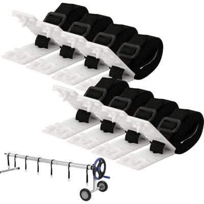 SANS MARQUE Kit De Montaje Para Cubierta Solar De Piscina, Juego De Correas Universales Para Cubierta Solar De Piscina Enterrada, Que Incluye 8 Correas De Nailon, 8 Placas De Sujeción Y 8 Hebillas. SANS MARQUE Kit De Montaje Para Cubierta Solar De Piscina, Juego De Correas Universales Para Cubierta Solar De Piscina Enterrada, Que Incluye 8 Correas De Nailon, 8 Placas De Sujeción Y 8 Hebillas.