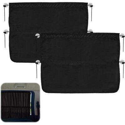 OEM Cortina Para Coche, 2 Piezas, 46x68cm – Cubiertas Solares Universales, Protección Solar Para Bebés, Protección Uv (negra) OEM Cortina Para Coche, 2 Piezas, 46x68cm – Cubiertas Solares Universales, Protección Solar Para Bebés, Protección Uv (negra)