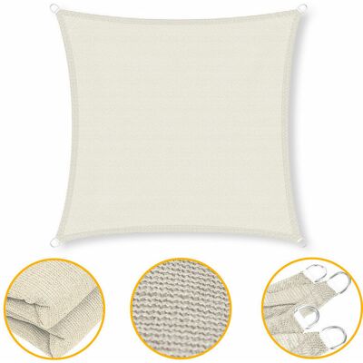 Ahlsen - Vela Solar 3x4m Protección Solar Vela Solar Protección Solar Uv Protección Solar Terraza - Crema Ahlsen - Vela Solar 3x4m Protección Solar Vela Solar Protección Solar Uv Protección Solar Terraza - Crema
