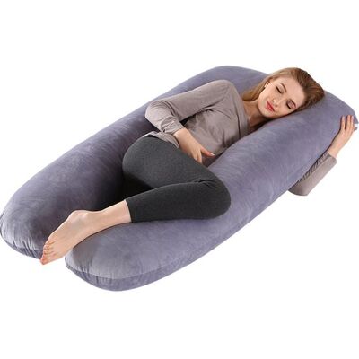 OEM Almohada De Embarazo En Forma De U Con Funda De Terciopelo Extraíble - Almohada De Embarazo Para Maternidad Y Sueño - Para Mujeres Y Adultos OEM Almohada De Embarazo En Forma De U Con Funda De Terciopelo Extraíble - Almohada De Embarazo Para Maternidad Y Sueño - Para Mujeres Y Adultos