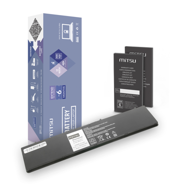 Batería Mitsu E7440 Polímero de Litio - 3100mAh - Negro - Batería para portátil Batería Mitsu E7440 Polímero de Litio - 3100mAh - Negro - Batería para portátil