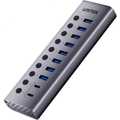 Unitek Hub Usb C/usb A 10in1 5gbps With Port Switches Unitek Hub Usb C/usb A 10in1 5gbps With Port Switches