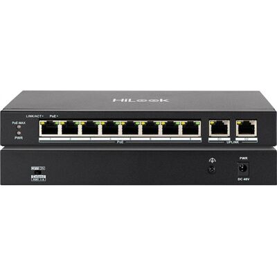 GENERICO Hilook Sw-10-poe Conmutador Poe No Gestionado De 10 Puertos 8x Poe 60w Negro GENERICO Hilook Sw-10-poe Conmutador Poe No Gestionado De 10 Puertos 8x Poe 60w Negro