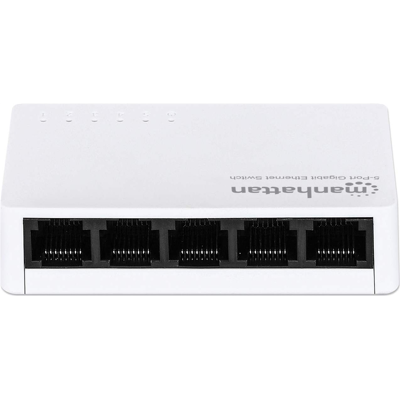 Manhattan 5x Rj45 Gigabit Switch, Plastic, Desktop Manhattan 5x Rj45 Gigabit Switch, Plastic, Desktop