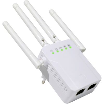 OEM Repetidor Wifi - 1200 Mbps - Dual Banda 2.4 Ghz Y 5 Ghz - Modos Repetidor/ap/router - 2 Puertos Lan - Para Hogar Oficina OEM Repetidor Wifi - 1200 Mbps - Dual Banda 2.4 Ghz Y 5 Ghz - Modos Repetidor/ap/router - 2 Puertos Lan - Para Hogar Oficina