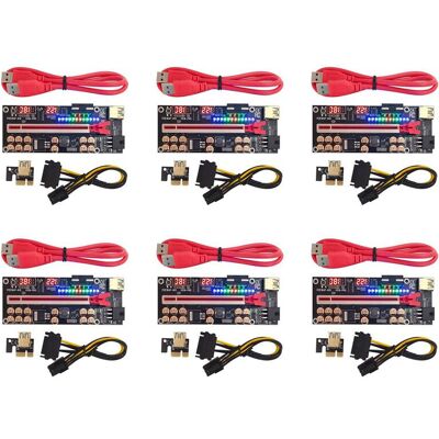 OEM 6x Cable Ver018 Pro Pci-e Usb 3.0 018 Pci Express 1x A 16x Pcie Adaptador Extensión Minería Bitcoin Rojo OEM 6x Cable Ver018 Pro Pci-e Usb 3.0 018 Pci Express 1x A 16x Pcie Adaptador Extensión Minería Bitcoin Rojo