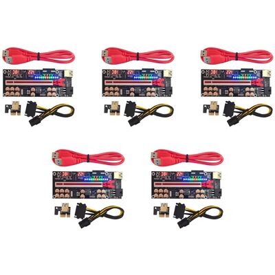 OEM 5x Cable Ver018 Pro Pci-e Usb 3.0 018 Pci Express 1x A 16x Pcie Adaptador Extensión Minería Bitcoin Rojo OEM 5x Cable Ver018 Pro Pci-e Usb 3.0 018 Pci Express 1x A 16x Pcie Adaptador Extensión Minería Bitcoin Rojo