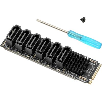 OEM Tarjeta Controladora Exaio De 6 Puertos Sata 3.0 – Adaptador Pcie 3.0 X2 Con Chipset Asm1166, Compatible Con 6 Unidades Sata. OEM Tarjeta Controladora Exaio De 6 Puertos Sata 3.0 – Adaptador Pcie 3.0 X2 Con Chipset Asm1166, Compatible Con 6 Unidades Sata.