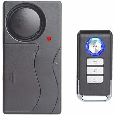 DPZO Alarma Inalámbrica Por Vibración, Alarma Antirrobo Para Bicicleta/motocicleta/coche/vehículos/puerta/ventana, Sonido De 110 Db (control Remoto Incluido). DPZO Alarma Inalámbrica Por Vibración, Alarma Antirrobo Para Bicicleta/motocicleta/coche/vehículos/puerta/ventana, Sonido De 110 Db (control Remoto Incluido).