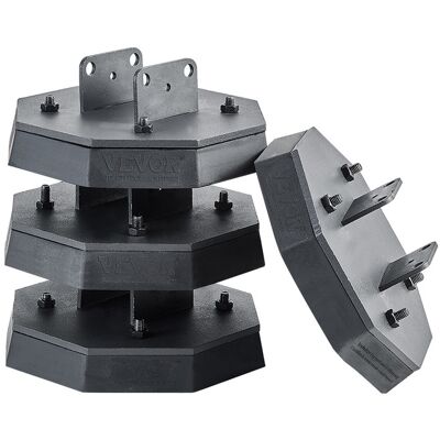 Vevor Almohadillas Niveladoras Para Vehículos Recreativos, Cada Una Con Carga De 2277 Kg, Ideal Para Patas De Tijera, Quinta Rueda Y Autocaravanas Con Aire Acondicionado. 203 X 203 X 76 Mm, 4 Uds Vevor Almohadillas Niveladoras Para Vehículos Recreativos, Cada Una Con Carga De 2277 Kg, Ideal Para Patas De Tijera, Quinta Rueda Y Autocaravanas Con Aire Acondicionado. 203 X 203 X 76 Mm, 4 Uds