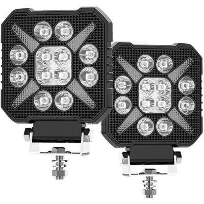 OEM Foco Led Cuadrado De 4 Pulgadas Para Vehículos, Luz Estroboscópica Blanca Y Amarilla, Todoterreno, Camión, Suv, Barco - Ulisem OEM Foco Led Cuadrado De 4 Pulgadas Para Vehículos, Luz Estroboscópica Blanca Y Amarilla, Todoterreno, Camión, Suv, Barco - Ulisem