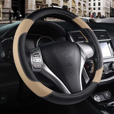 OEM Funda Para Volante De Coche, Protector Antideslizante Para Volante, Cuero De Microfibra Transpirable, Tamaño Universal, Se Adapta A La Mayoría De Los Coches (beige). OEM Funda Para Volante De Coche, Protector Antideslizante Para Volante, Cuero De Microfibra Transpirable, Tamaño Universal, Se Adapta A La Mayoría De Los Coches (beige).