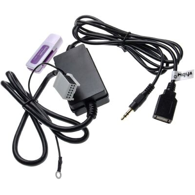 Vhbw - Adaptador Cable Radio Coche Aux Usb Audio Compatible Con Vw Rcd-500, Rns Mfd2 Cd/dvd, Rns-300/310 Auto, Radio Auto Vhbw - Adaptador Cable Radio Coche Aux Usb Audio Compatible Con Vw Rcd-500, Rns Mfd2 Cd/dvd, Rns-300/310 Auto, Radio Auto