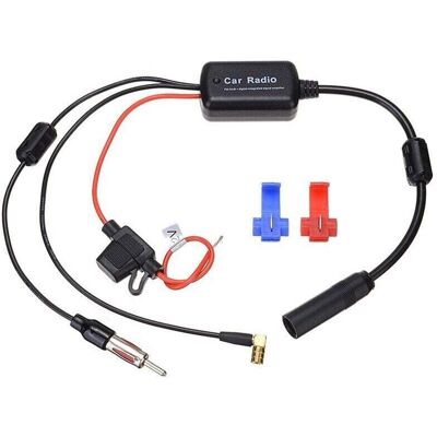 DPZO Adecuado Para Amplificador De Antena De Radio De Coche Fm Am Dab Dab+, Amplificador De Señal De Antena De Coche De 12v-24v, Adaptador Divisor Smb A Din Para Radio Estéreo De Camión O Coche. DPZO Adecuado Para Amplificador De Antena De Radio De Coche Fm Am Dab Dab+, Amplificador De Señal De Antena De Coche De 12v-24v, Adaptador Divisor Smb A Din Para Radio Estéreo De Camión O Coche.