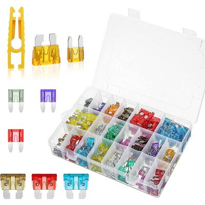 DPZO Juego De 300 Fusibles Automotrices De 33 Valores (2a, 3a, 5a, 7.5a, 10a, 15a, 20a, 25a, 30a, 35a, 40a), Fusibles Estándar, Mini Y Micro Para Automóviles, Motocicletas Y Otros Vehículos, Incluye Extrac DPZO Juego De 300 Fusibles Automotrices De 33 Valores (2a, 3a, 5a, 7.5a, 10a, 15a, 20a, 25a, 30a, 35a, 40a), Fusibles Estándar, Mini Y Micro Para Automóviles, Motocicletas Y Otros Vehículos, Incluye Extrac