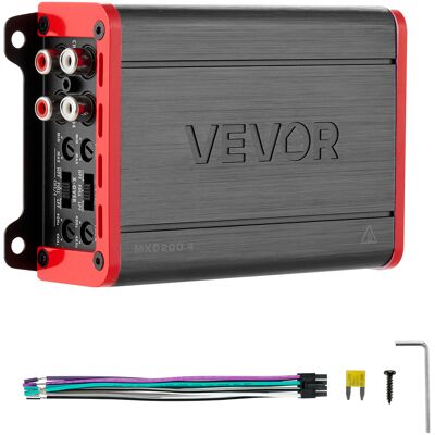 Vevor Amplificador Para Automóvil 4 Canales Puenteable Clase D, Máximo 4 X 120w A 4 Ohmios Y 4 X 200w A 2 Ohmios, Amplificador Estereo De Audio Para Coche Para Vehículo Todoterreno Camioneta Suv Sedán Vevor Amplificador Para Automóvil 4 Canales Puenteable Clase D, Máximo 4 X 120w A 4 Ohmios Y 4 X 200w A 2 Ohmios, Amplificador Estereo De Audio Para Coche Para Vehículo Todoterreno Camioneta Suv Sedán