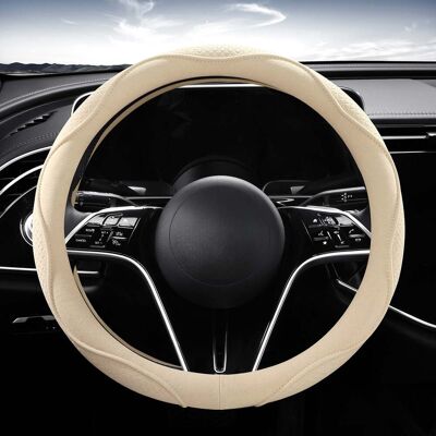 OEM Funda Para Volante De Coche, Funda Protectora Antideslizante Para Volante De Coche, Material De Microfibra Transpirable, Tamaño Universal, Apta Para La Mayoría De Los Coches - Beige OEM Funda Para Volante De Coche, Funda Protectora Antideslizante Para Volante De Coche, Material De Microfibra Transpirable, Tamaño Universal, Apta Para La Mayoría De Los Coches - Beige